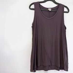Summertime Soft Flowy Grey Tank Top, Gently Loved, Excellent Condition! Large